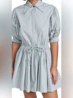 S/W/F Mini Collar Dress | Tranquil Blue | Butterfly Collar | Size Small